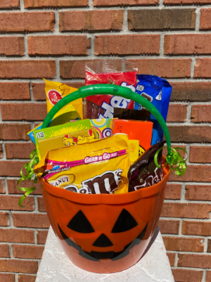 Trick-or-Treat Basket in Melbourne, FL | VIOLETS IN BLOOM Trick-or-Treat Basket in Melbourne, FL | VIOLETS IN BLOOM
