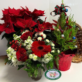 Triple Holiday Delight Basket Arrangement