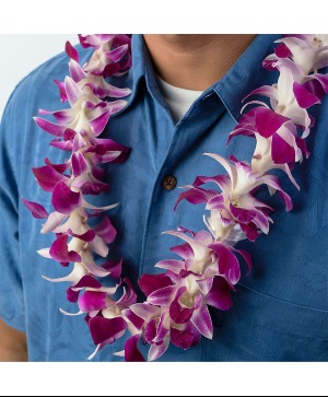 Triple Orchid Lei - Fresh Hawaiian Lei for Graduat 