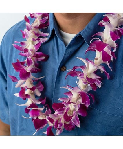 Triple Orchid Lei - Fresh Hawaiian Lei for Graduat 