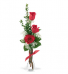 Triple Rose Bud Vase 