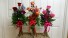 Triple Rose  bud Vase fresh bud vase arrangement 