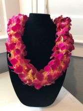 TROJAN/YELLOW AND RED DOUBLE ORCHID LEI GRADUATION LEI