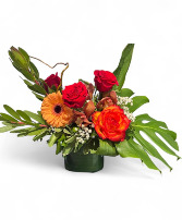 Tropical Ember Elegance Vase arrangement