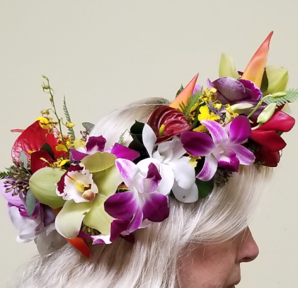  Tropical Floral Crown  Bridal Flower Accessories