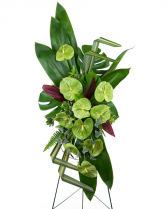 Tropical Haven Standing Spray Sympathy