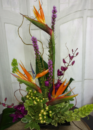 Tropical High-Style Fresh arrangement