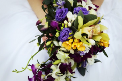 tropical joy bridal bouquet