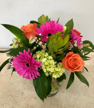 Tropical Love Bouquet Vase Arrangement