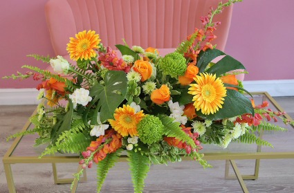 Tropical Majesty Casket Spray