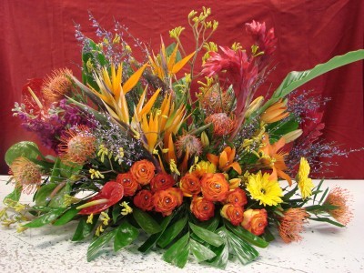 TROPICAL OASIS Casket Spray