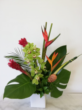 Tropical Orchid Cube