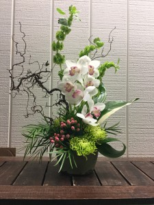 Asian Inspired Orchid Design Tropical