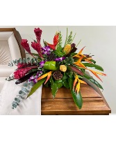 Tropical Paradise Casket Spray