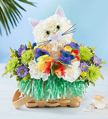 Tropical Party Kitty A Party in a Basket!
