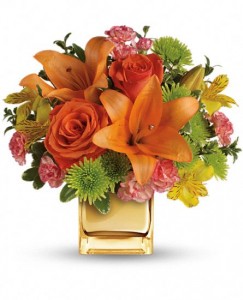 Tropical Punch Bouquet by Enchanted Florist