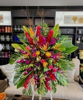 Tropical Remembrance Standing Spray