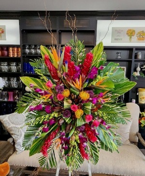 Tropical Remembrance Standing Spray