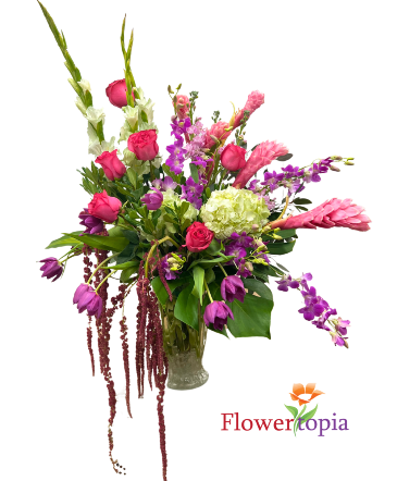 Tropical Reverie Luxury Arrangement in Miami, FL | FLOWERTOPIA Tropical Reverie Luxury Arrangement in Miami, FL | FLOWERTOPIA
