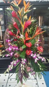 Tropical Serenity  Funeral Spray 