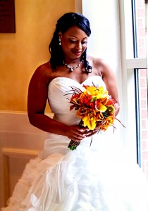 Tropical Spring Bouquet Wedding Flowers