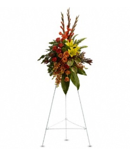 T245-1A Tropical Tribute Funeral Spray