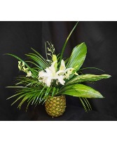 Tropical White Pineapple Centerpieces Table Centerpieces