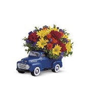 Truck full of flowers 