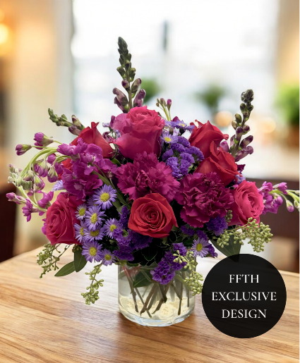 True Colors Cylinder Vase Arrangement