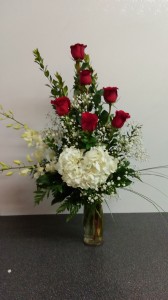 TRUE LOVE BOUQUET ROSES, ORCHIDS