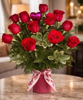 True Love Red Roses Arrangement