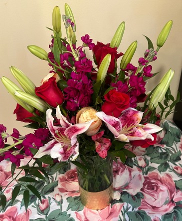 Truly, Madly, Deeply Vase Arrangement in Winchendon, MA | Ruschioni’s Flowers and Gifts