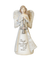Trust the Lord Mini angel statue