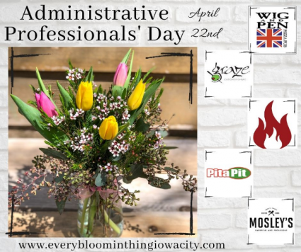 Tulip Arrangement and $25 Gift card