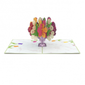 Tulip Bouquet 3D card Love/Romance Greeting Card