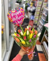 Tulip Bouquet and balloon  bouquet with balloon 