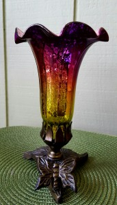 Tulip Lamp with Butterfly