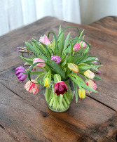 Tulip Love Vase Arrangement