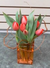 Little Honey Tulips Vase