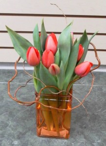 Little Honey Tulips Vase