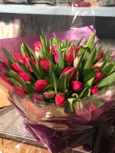 Tulip Surprise  Vase Arrangement 