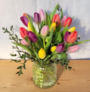 Tulip Time Vase Arrangement