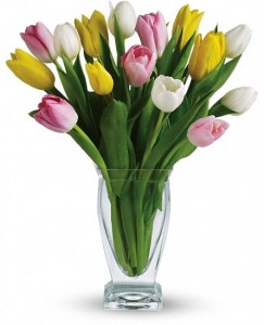 Tulip Treasure Vase Arrangement