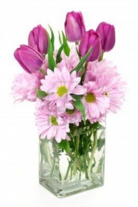Tulips And Daisies Spring Arrangement