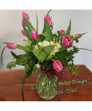 Tulips and hydrangea  Designer Choice 
