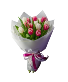 Tulips for my Valentine Wrapped Bouquet
