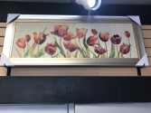 Tulips Framed on Canvas
