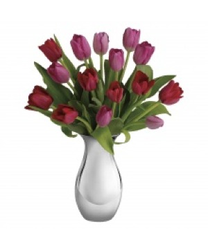 tulips galore vase