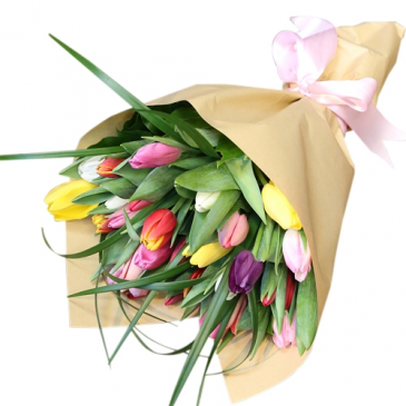 Tulips  Hand-Tied Bouquet in Chatham, NJ | SUNNYWOODS FLORIST
