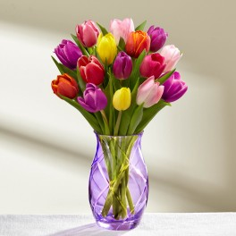 Tulips Surprise Vase Arrangement